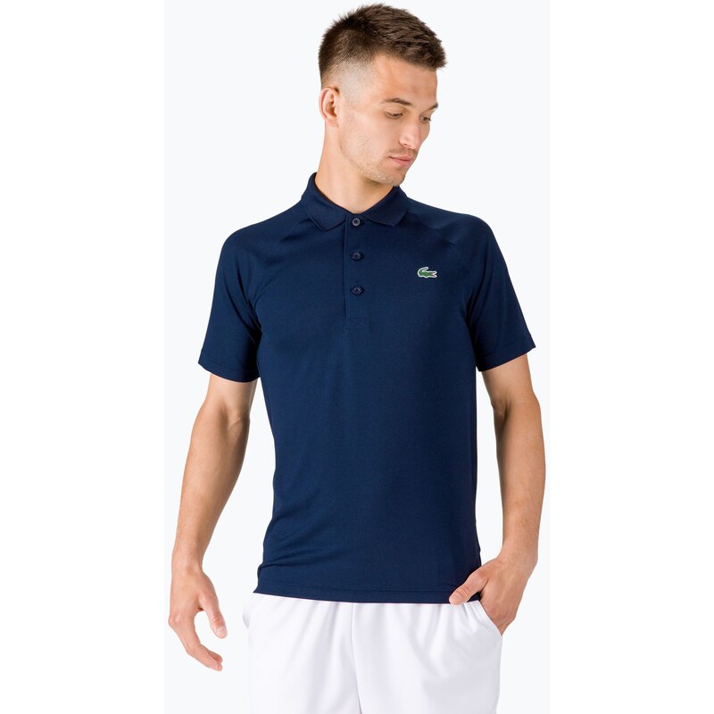 Pánské tenisové tričko Lacoste modré DH3201 166