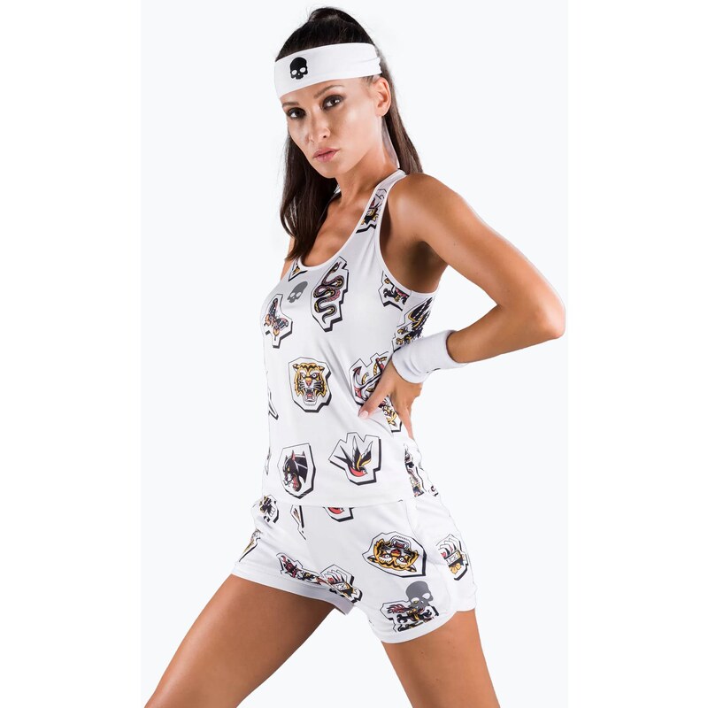 Dámské tenisové tílko HYDROGEN Tattoo Tech white T01525001