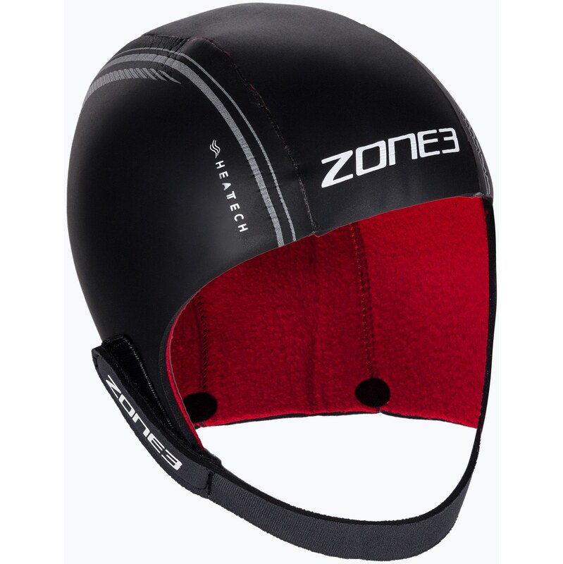 Neoprenová Plavecká čepice ZONE3 Neoprene Heat Tech black/silver