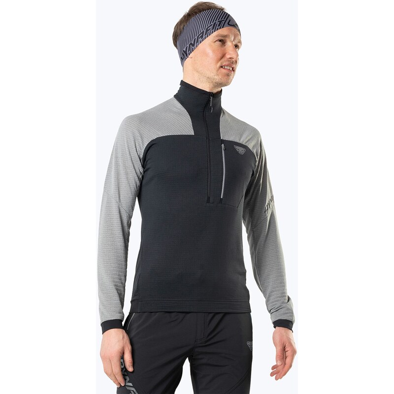 Pánská outdoorová mikina DYNAFIT Speed PTC 1/2 Zip šedo-černá 08