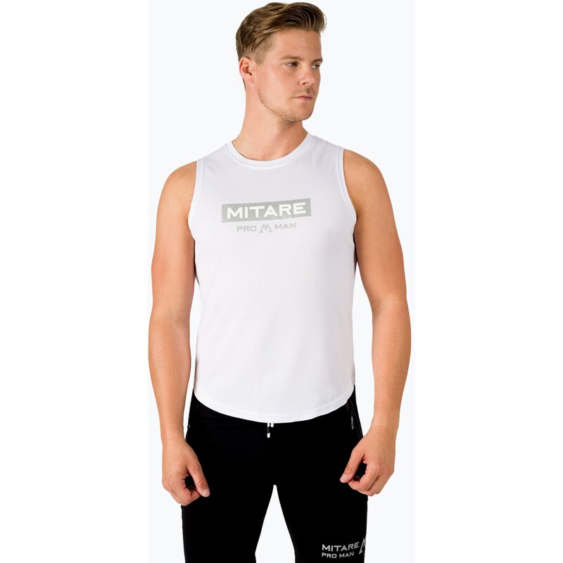 Pánský tréninkový tank top MITARE PRO bílý K092
