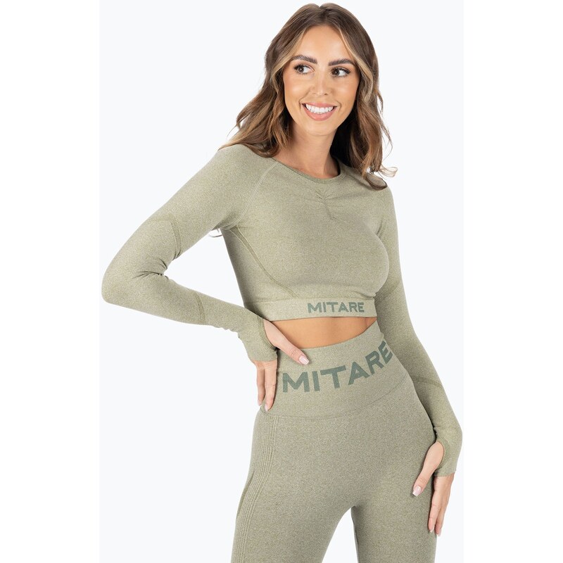 Dámský tréninkový longsleeve top MITARE Push Up Max Crop Top