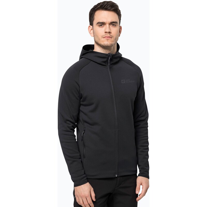 Pánská fleece mikina Jack Wolfskin Baiselberg černá 1710541