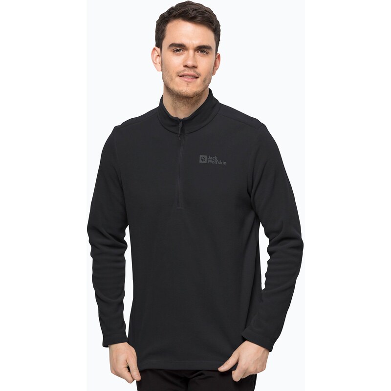 Pánská fleece mikina Jack Wolfskin Taunus HZ černá 1709522_6000