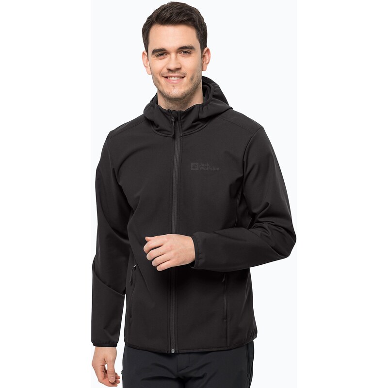 Jack Wolfskin Bornberg Hoody pánská softshellová bunda černá