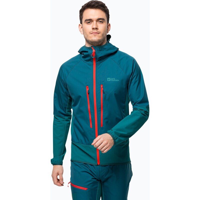 Jack Wolfskin pánská lyžařská bunda Alpspitze Hoody green