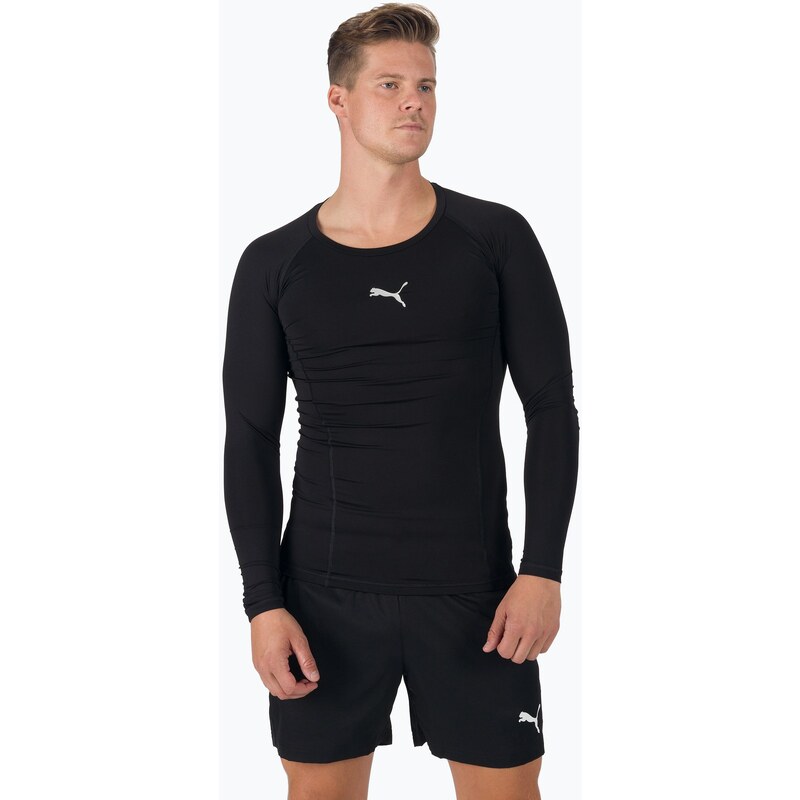 Pánské fotbalové tričko PUMA Liga Baselayer Tee černé 655920_03
