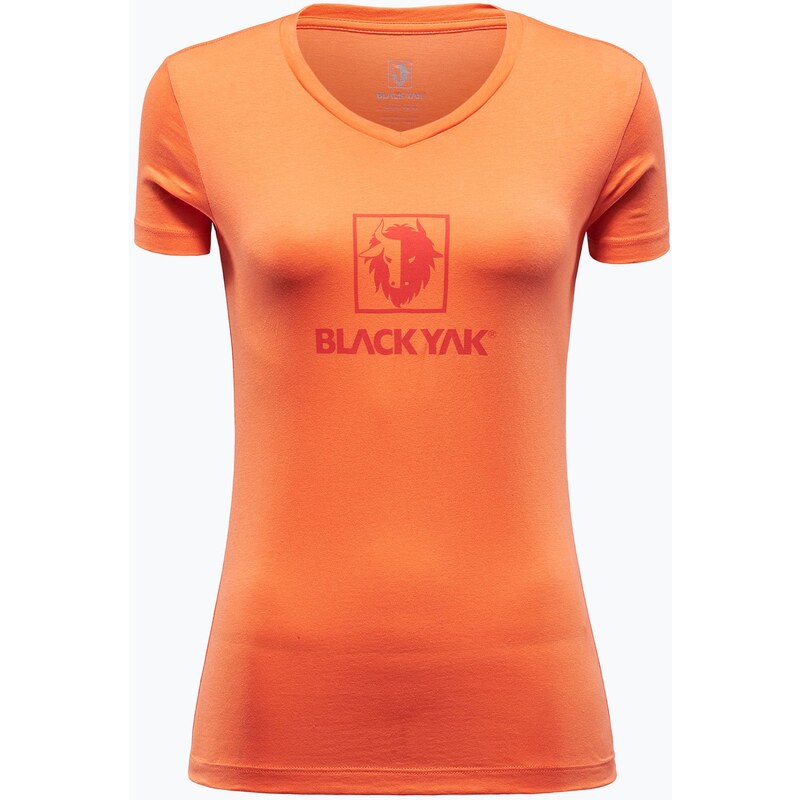 Dámské trekingové tričko BLACKYAK Senepol Classic Logo orange