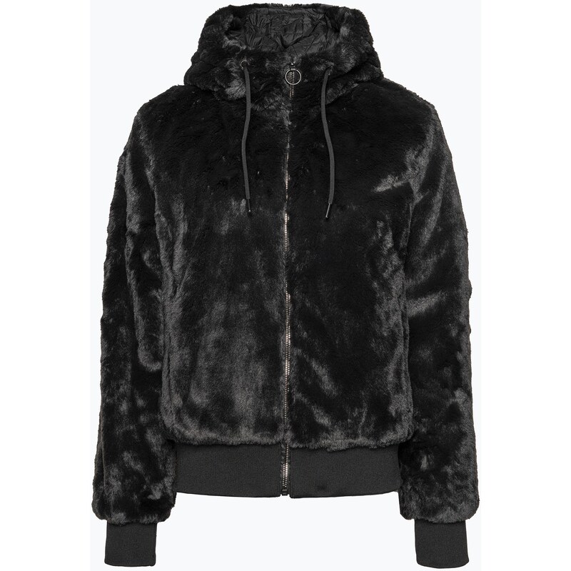 Dámská bunda s kožešinou CMP Fix Hood černá 32K0316/U901