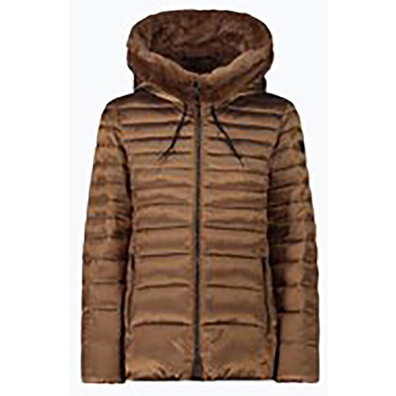 Dámská péřová bunda CMP Fix Hood hnědá 32K3076F