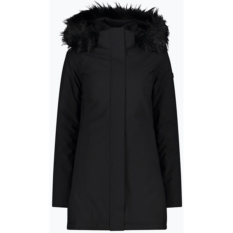 Dámská bunda CMP Coat Zip Hood Rain Jacket Black 32K3196F/U901