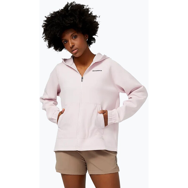 Dámská tréninková bunda New Balance Achiever Tech Fleece růžová
