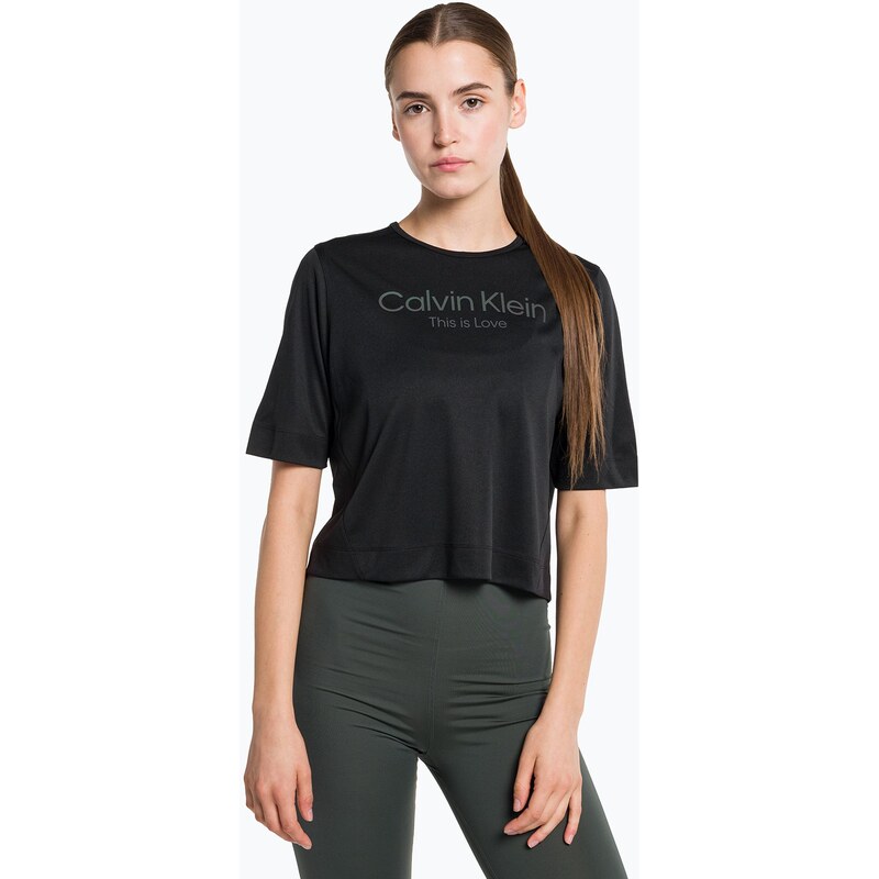 Dámské tričko Calvin Klein Knit black beauty