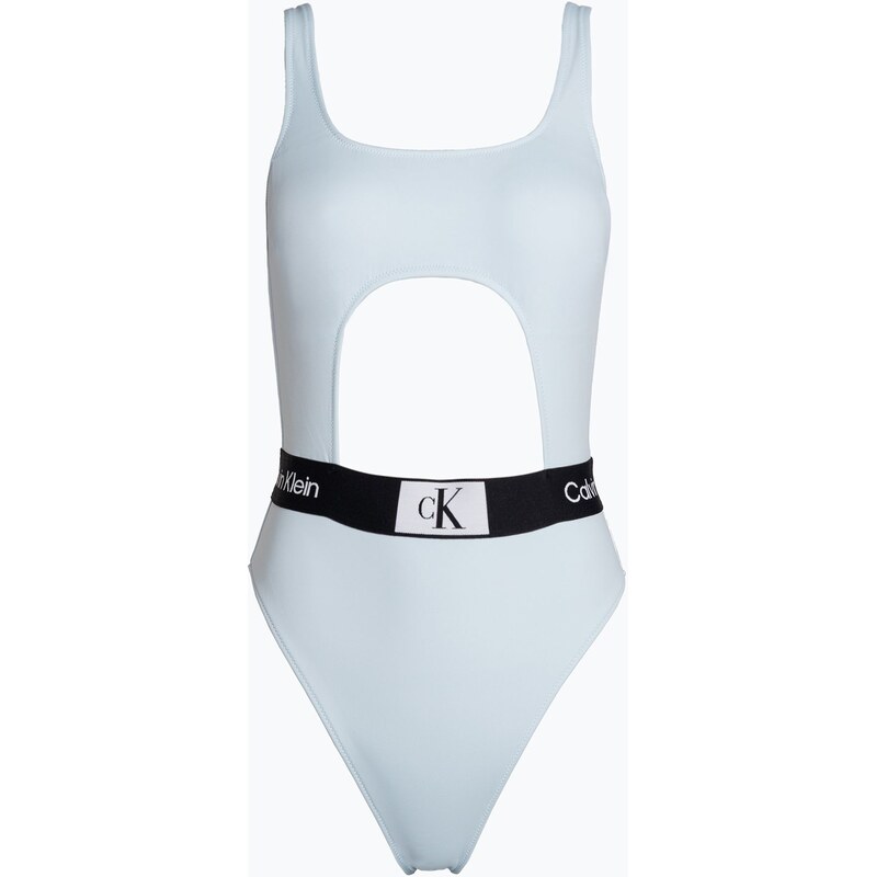 Dámské jednodílné plavky Calvin Klein Cut Out One Piece-Rp blue