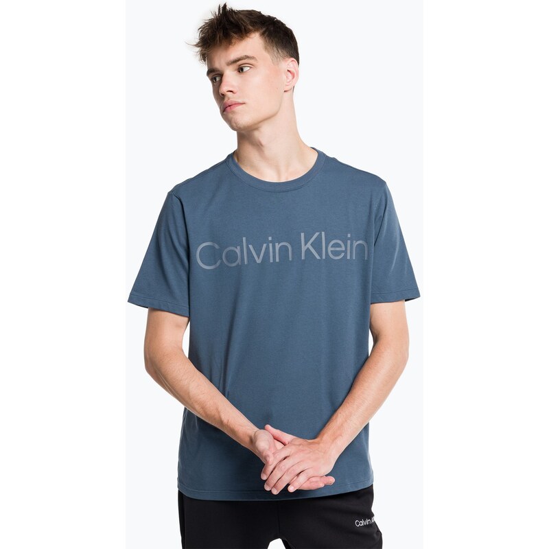 Pánské tričko Calvin Klein v pastelově modré barvě