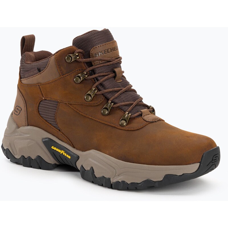 SKECHERS Terraform Renfrom pánské trekové boty tmavě hnědé