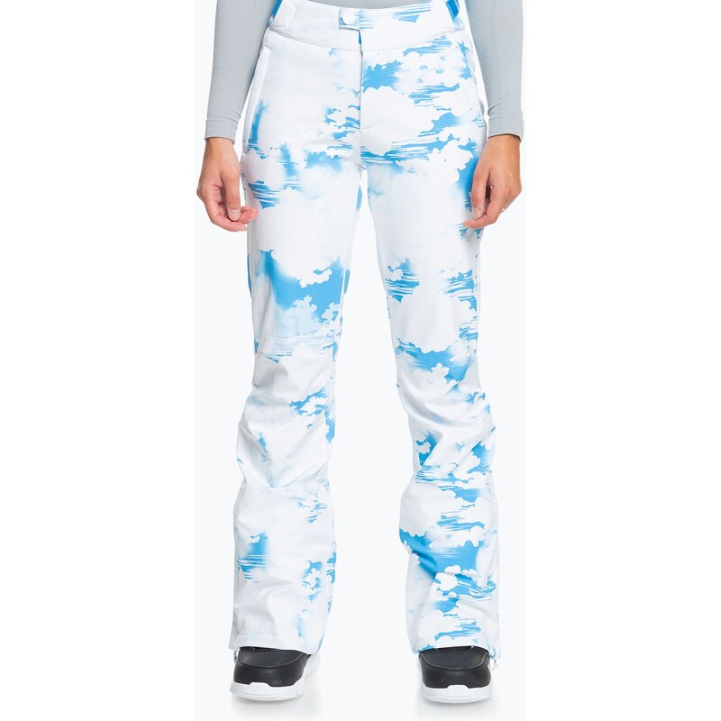 Dámské snowboardové kalhoty ROXY Chloe Kim azure blue clouds