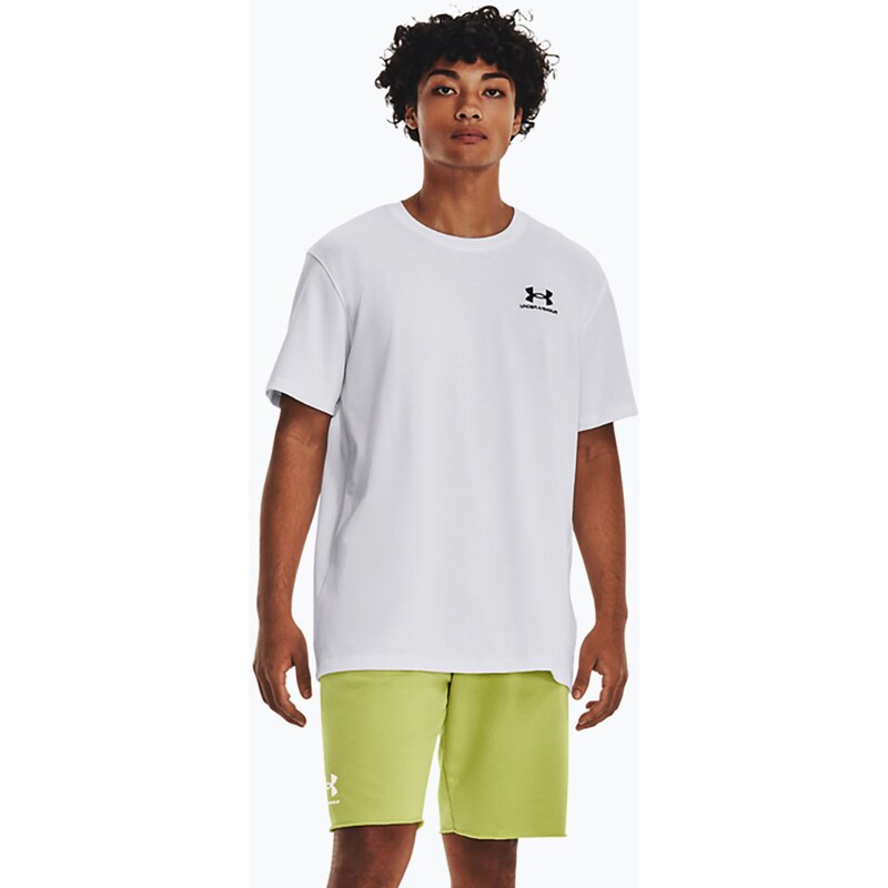Pánské tričko Under Armour Logo Emb Heavyweight T-shirt white
