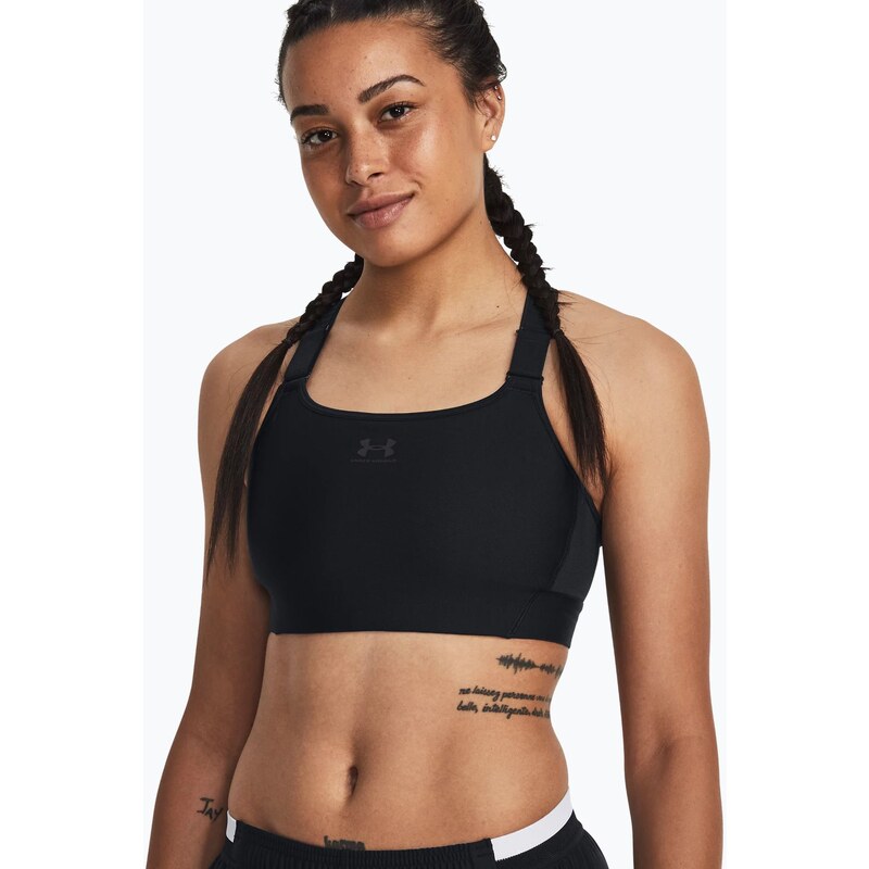 Under Armour HG Armour High black/jet gray fitness podprsenka