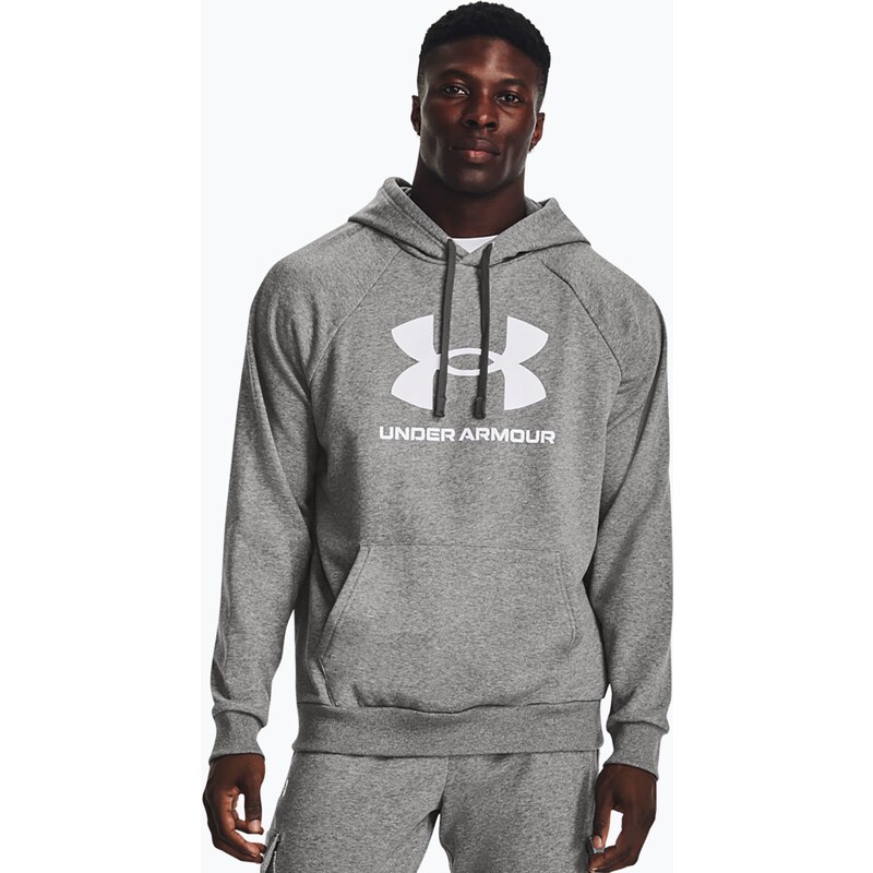 Pánská mikina Under Armour Rival Fleece Logo HD castlerock light