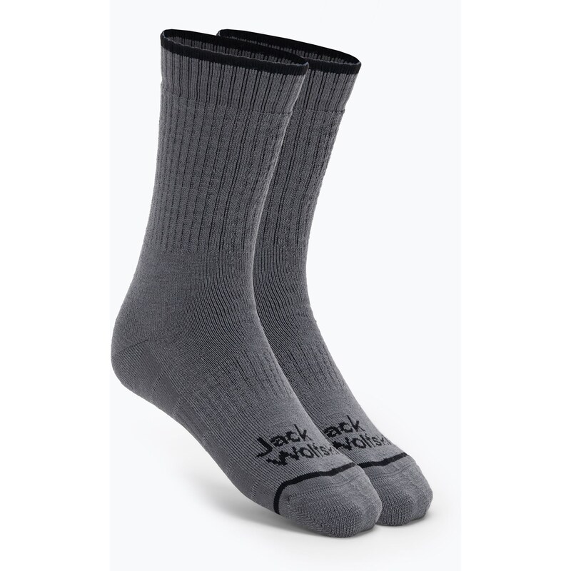 Trekingové ponožky Jack Wolfskin Trek Merino CL C dark/grey 84526261
