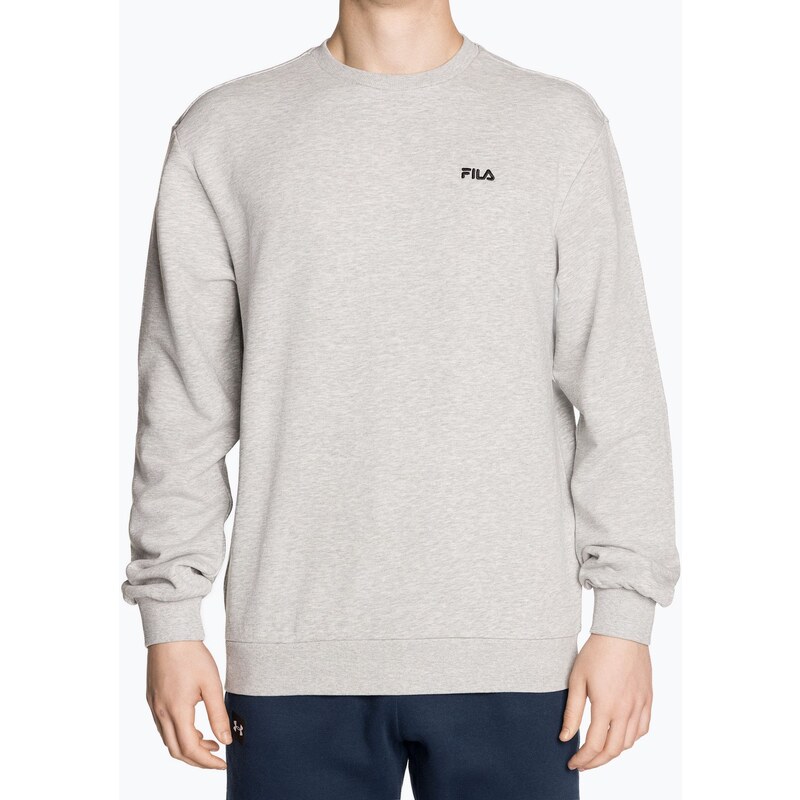 Pánská mikina FILA Brustem Crew Sweatshirt light grey melange