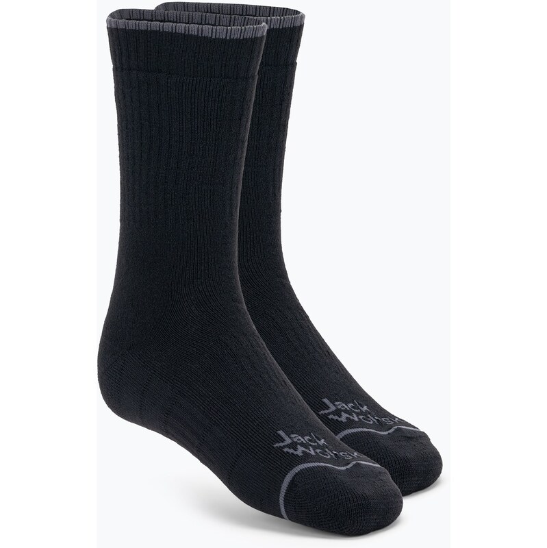 Jack Wolfskin Trek Merino CL C trekingové ponožky černé 84526260