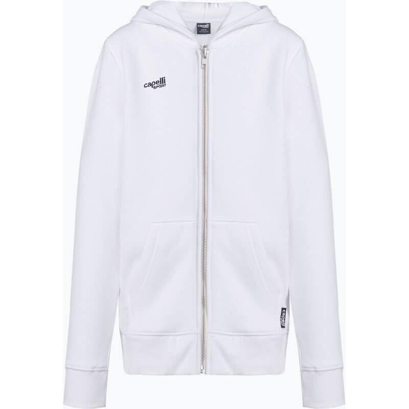 Capelli Sport Dětská mikina Capelli Basics Youth Zip Hoodie bílá