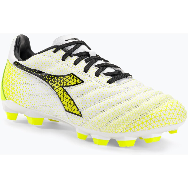 Dětské kopačky Diadora Brasil Elite GR LT LPU Y bílá/černá/fluo