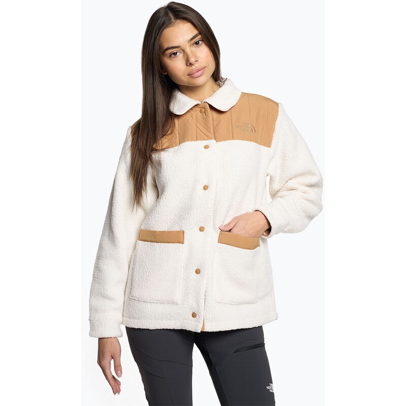 Dámská mikina The North Face Cragmont Fleece Shacket gardenia