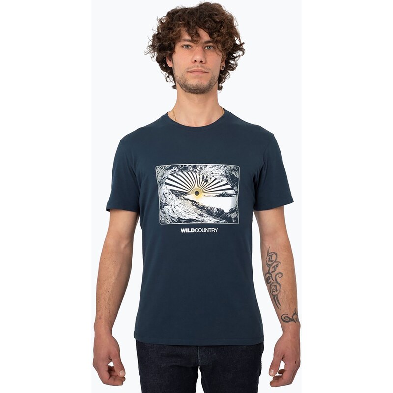 Pánské horolezecké tričko Wild Country Flow navy