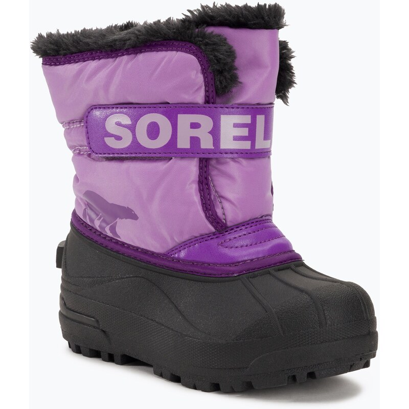 Juniorské sněhule Sorel Snow Commander gumdrop/purple violet