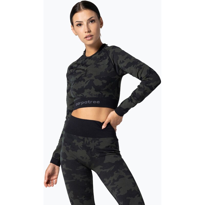 Dámský fitness top Carpatree Camo Seamless green