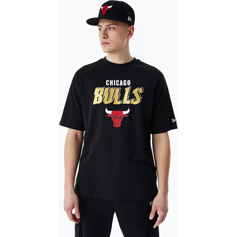 Pánské tričko New Era Team Script OS Tee Chicago Bulls black