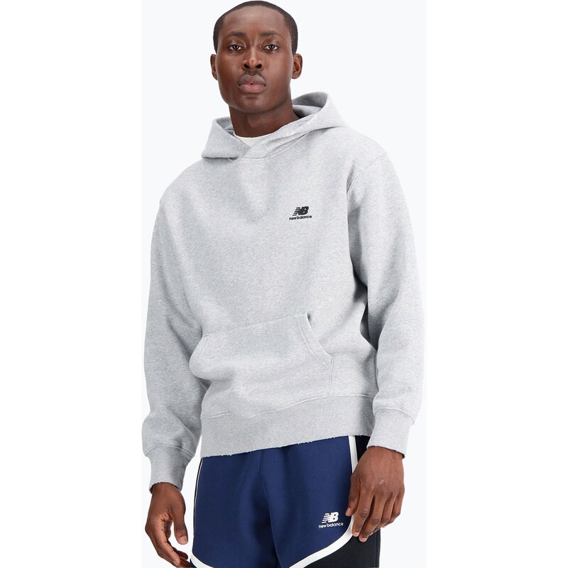 Pánská mikina New Balance Hoops Fleece Hoodie athletic grey