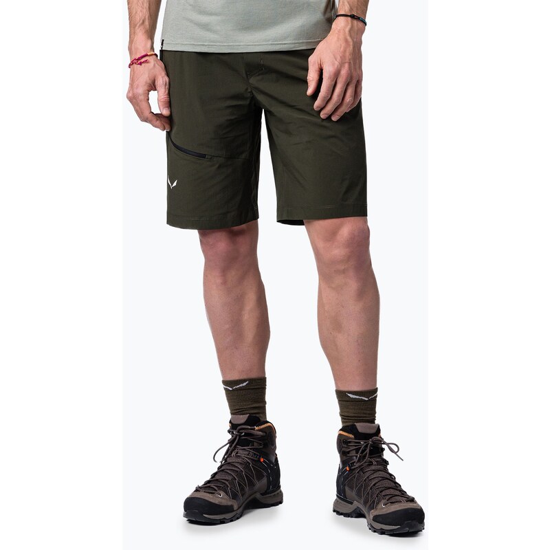 Pánské trekové šortky Salewa Puez 4 dark olive