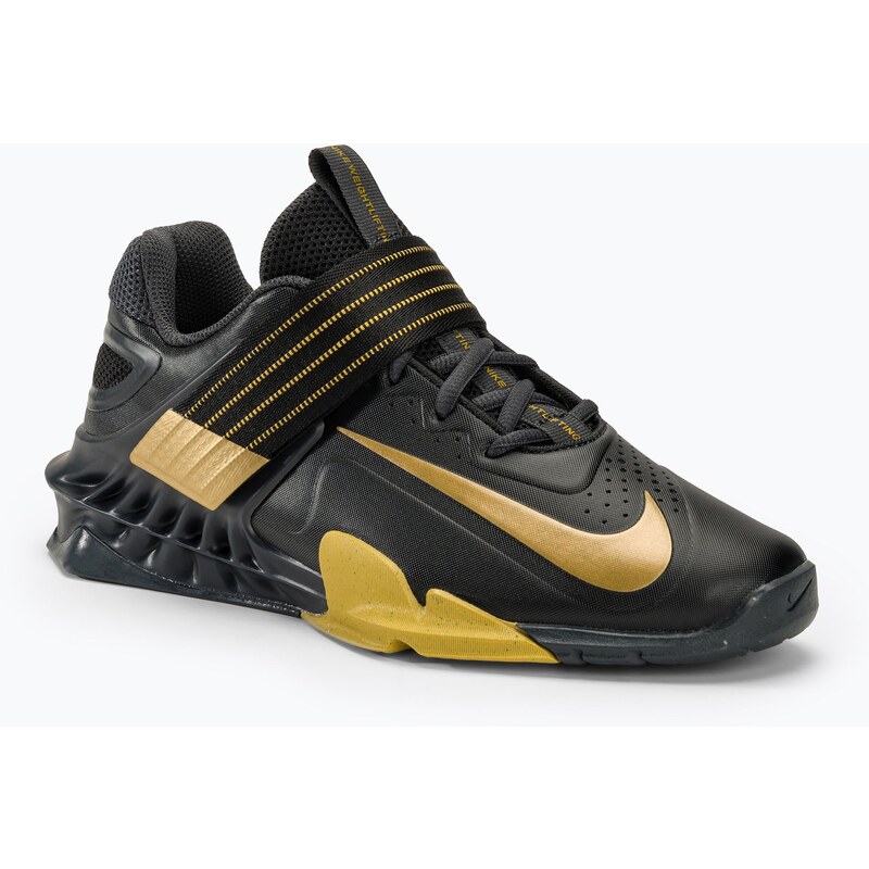 Vzpěračské boty Nike Savaleos black/met gold anthracite infinite