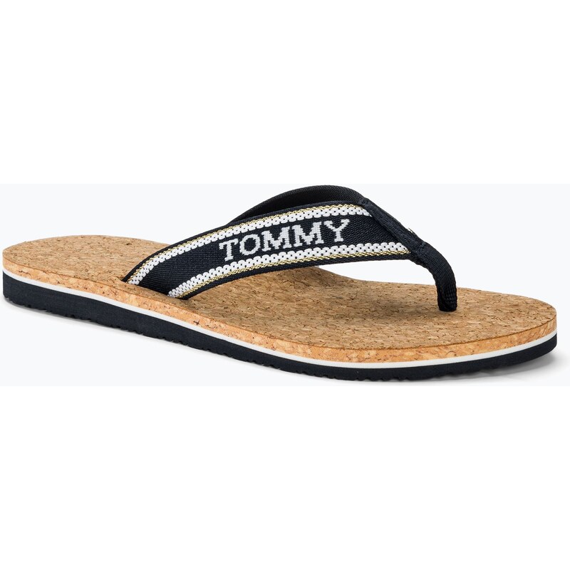 Dámské žabky Tommy Hilfiger Cork Beach Sandal space blue