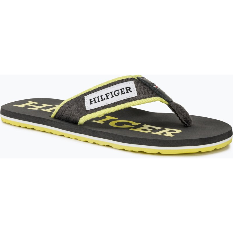 Pánské žabky Tommy Hilfiger Patch Beach Sandal dark ash