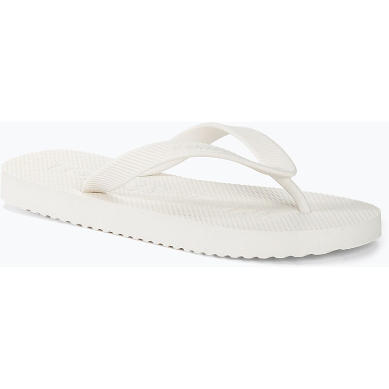 Dámské žabky Tommy Jeans Logo Flip Flop ecru