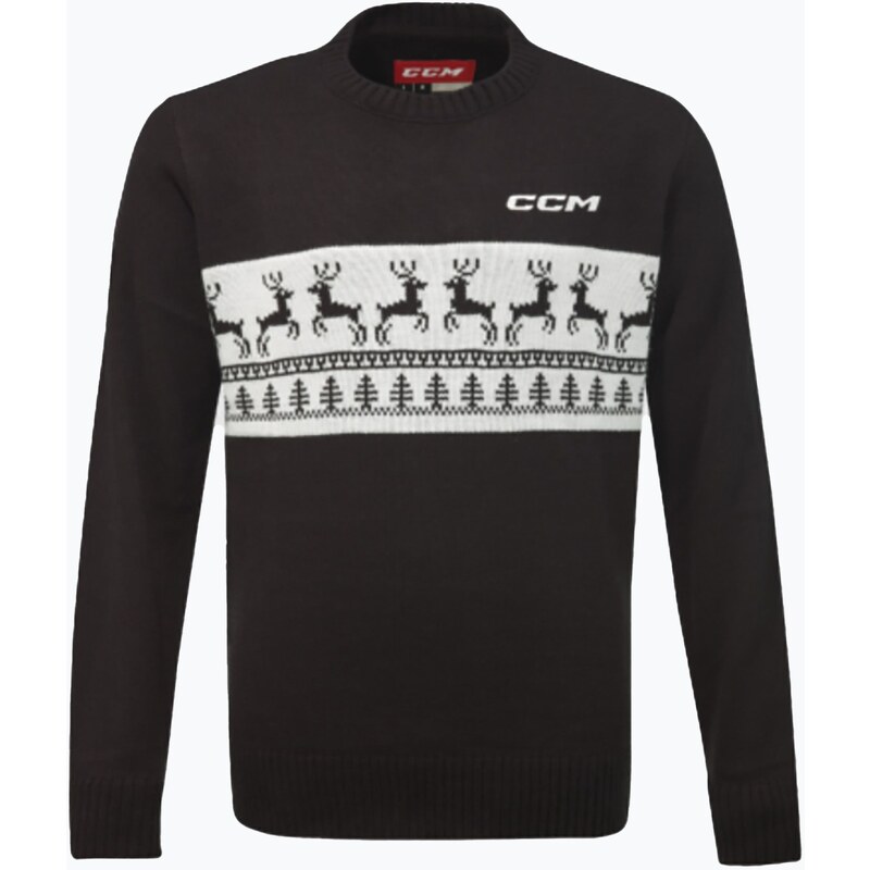 Pánský svetr CCM Ugly Christmas black/white
