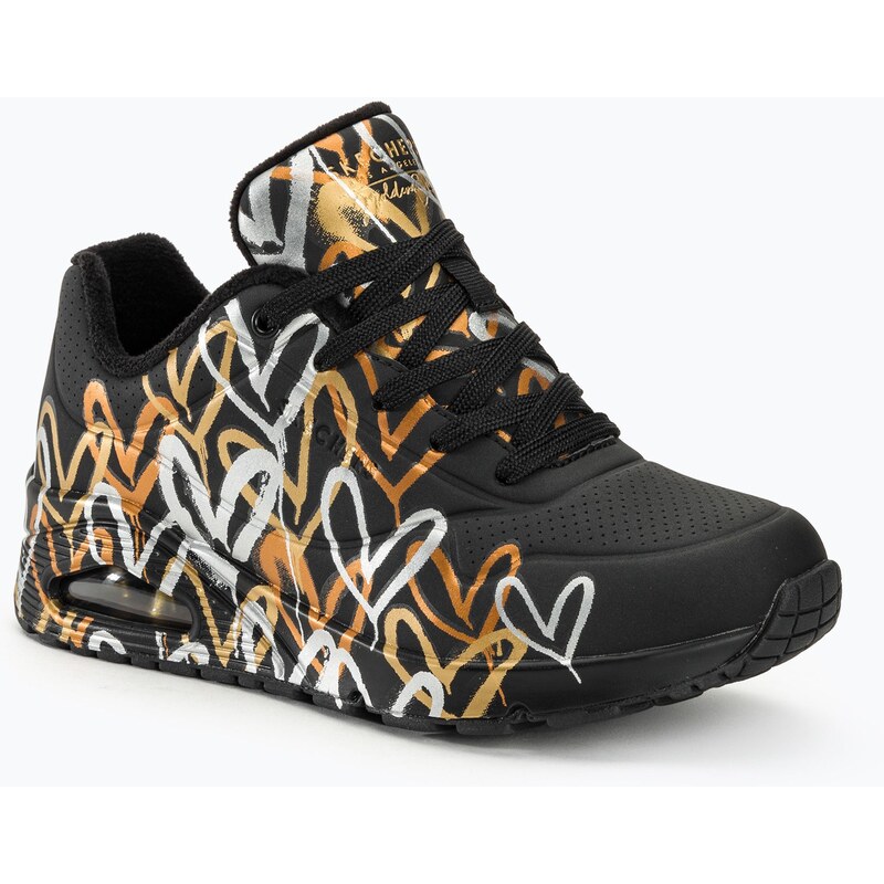 Dámské boty SKECHERS Uno Metallic Love black/metallic