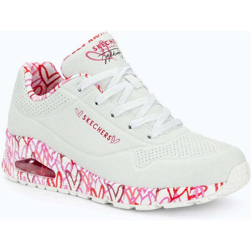 Dámské boty SKECHERS Uno Loving Love white/red/pink mesh