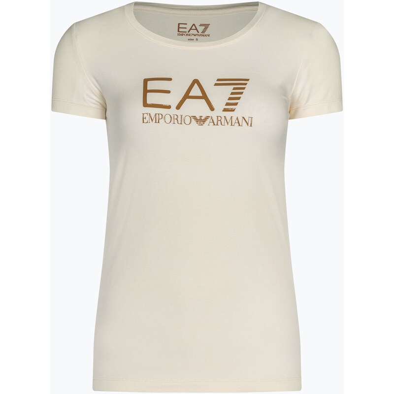 Dámské tričko EA7 Emporio Armani Train Shiny pristine/logo brown