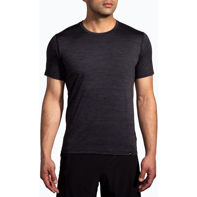 Pánské běžecké tričko Brooks Luxe htr deep black