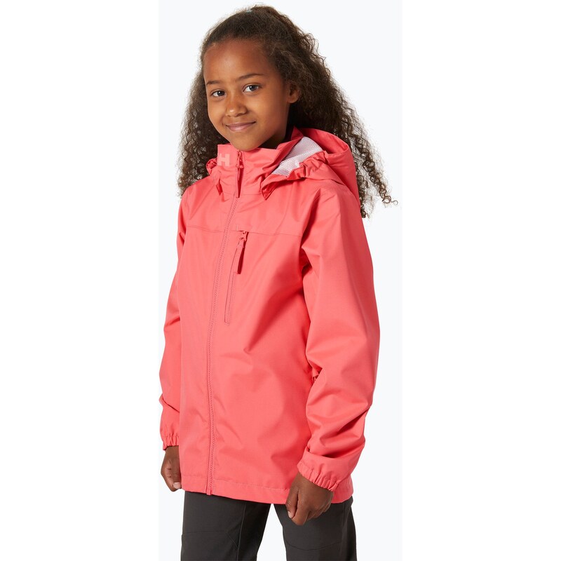 Dětská jachtařská bunda Helly Hansen Crew Hooded JR sunset pink