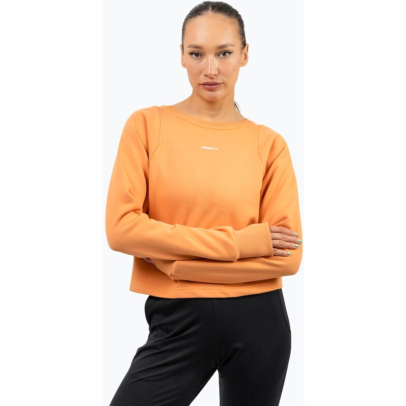 Dámský top tričko NEBBIA Gym Spirit Crop orange