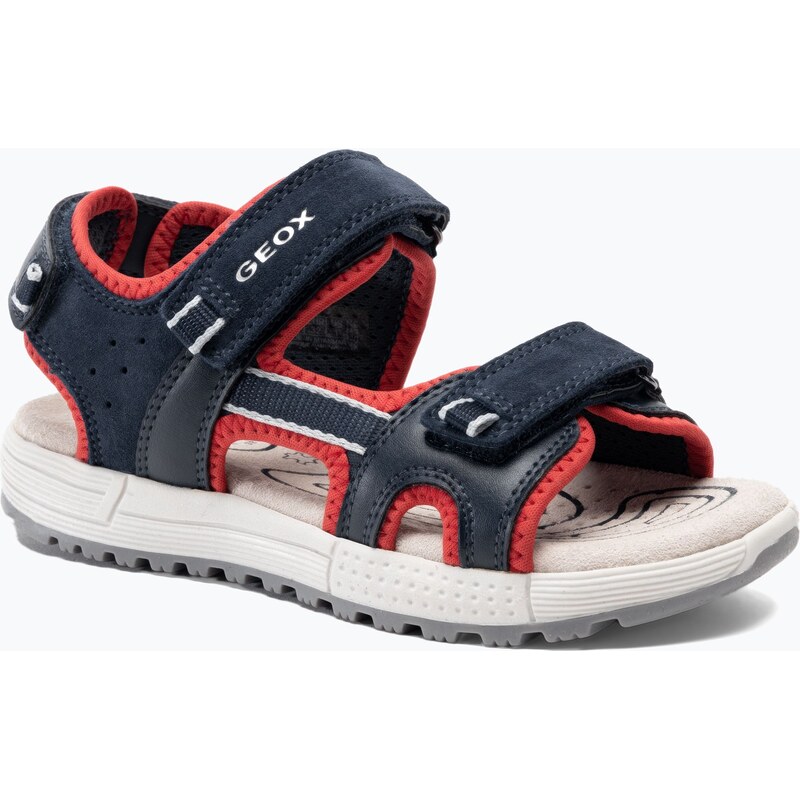 Juniorské sandály Geox Alben ocean blue/red