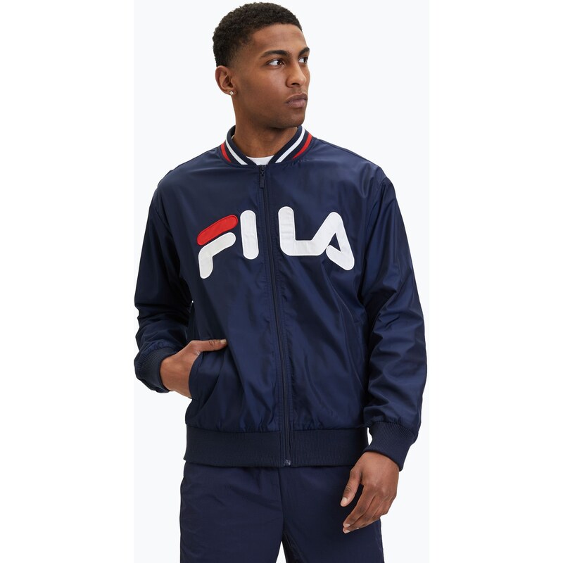 Pánská bunda FILA Logrono Logo Bomber black iris