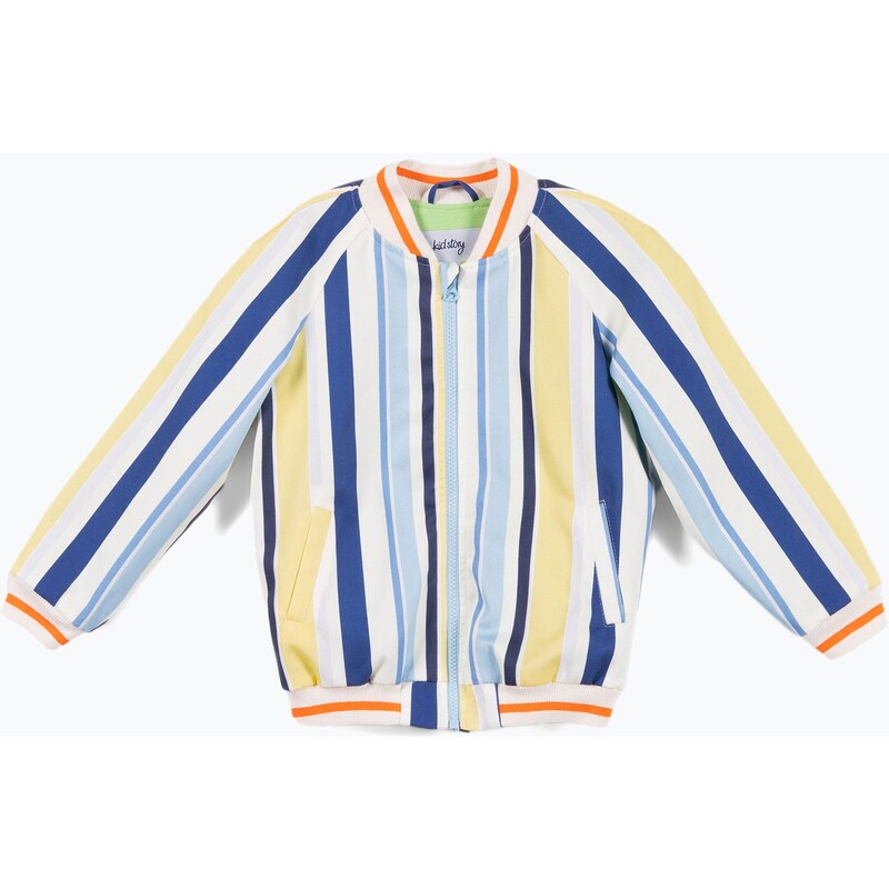 Dětská bunda KID STORY Bio Finishing Bomber colorful stripes